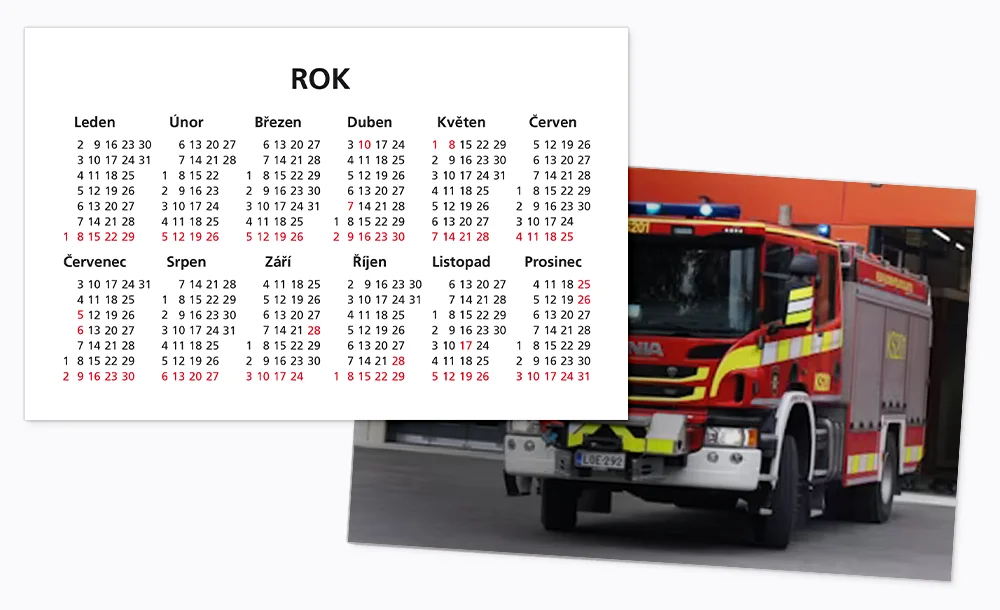 Kalendáříky na šířku <br> rok 2026