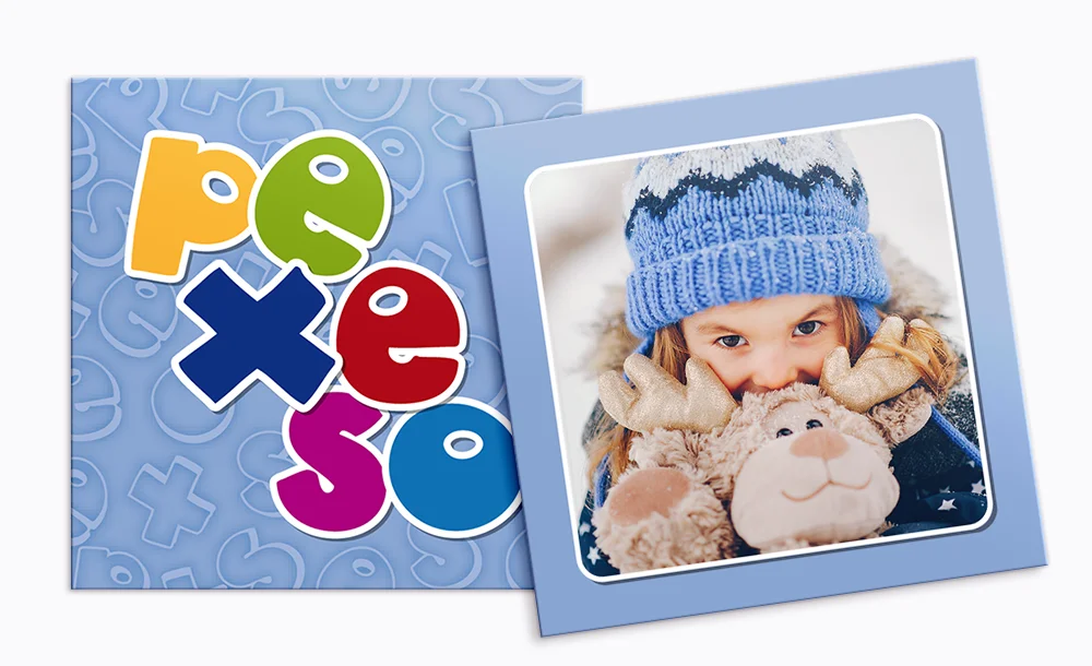 Pexeso modré s rámečkem