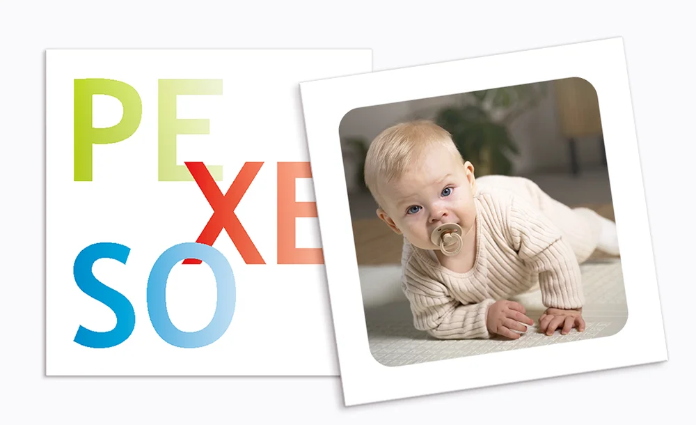 Pexeso bílé s rámečkem