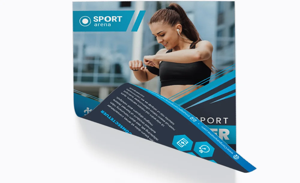 Leták, oboustranný, výška