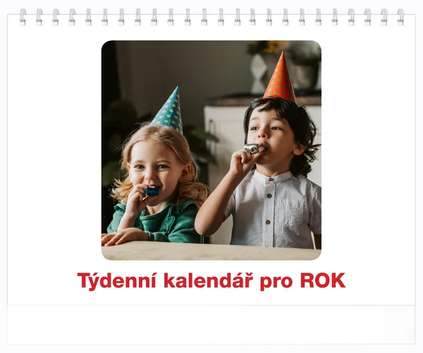 Týdenní, malé číslice, s okénky
