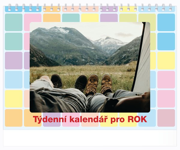 Tydenní, malé číslice, duha s okénky