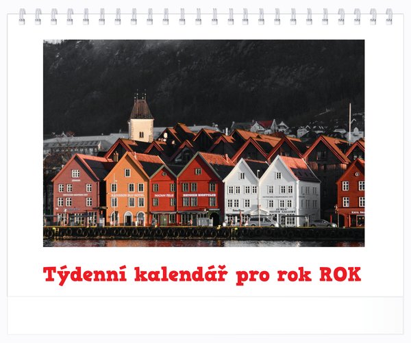 Tydenní, velké číslice, bez okénka