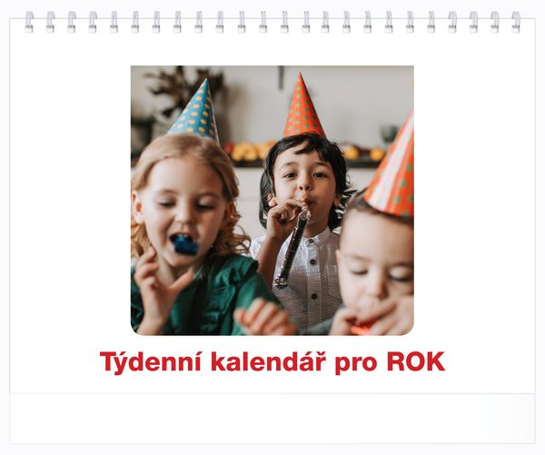 Týdenní, malé číslice, s okénky