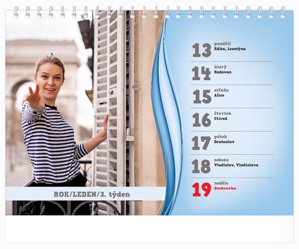 Týdenní, velké číslice