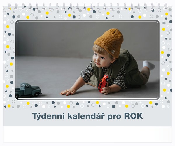 Tydenní. malé číslice, bez okénka