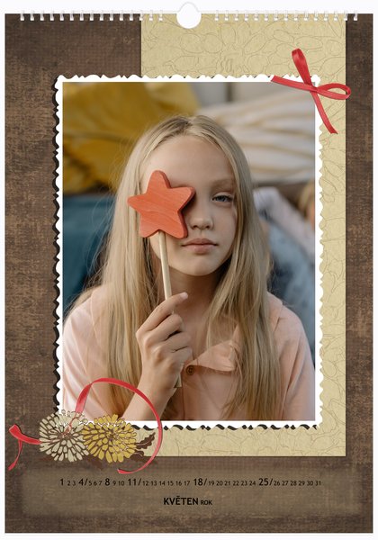 Retro s růžemi - Na výšku