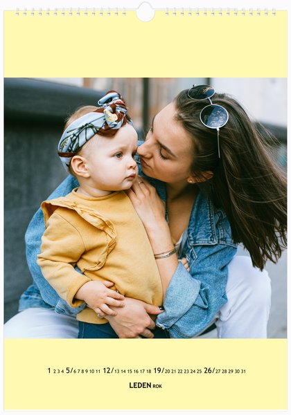 Světlá paleta, žlutý - Na výšku