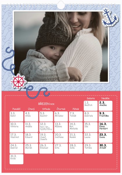 Moře, se jmény - Na výšku