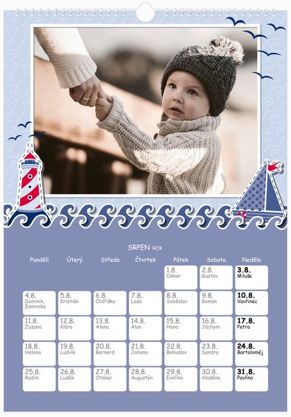 Moře, se jmény - Na výšku