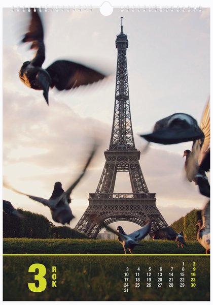 Foto, barevný kalendář - Na výšku