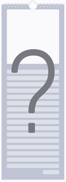 Vlastní kalendář kuchyňský, bez kalendária 