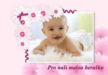 S kytičkami, růžová