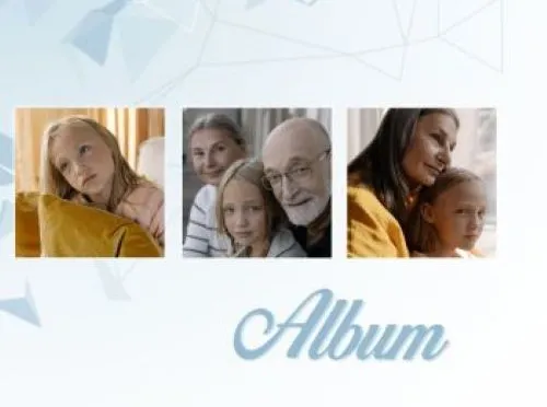 S trojúhelníky, modrá