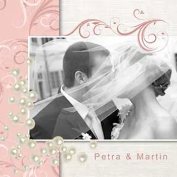 Svatební s ornamenty, růžová